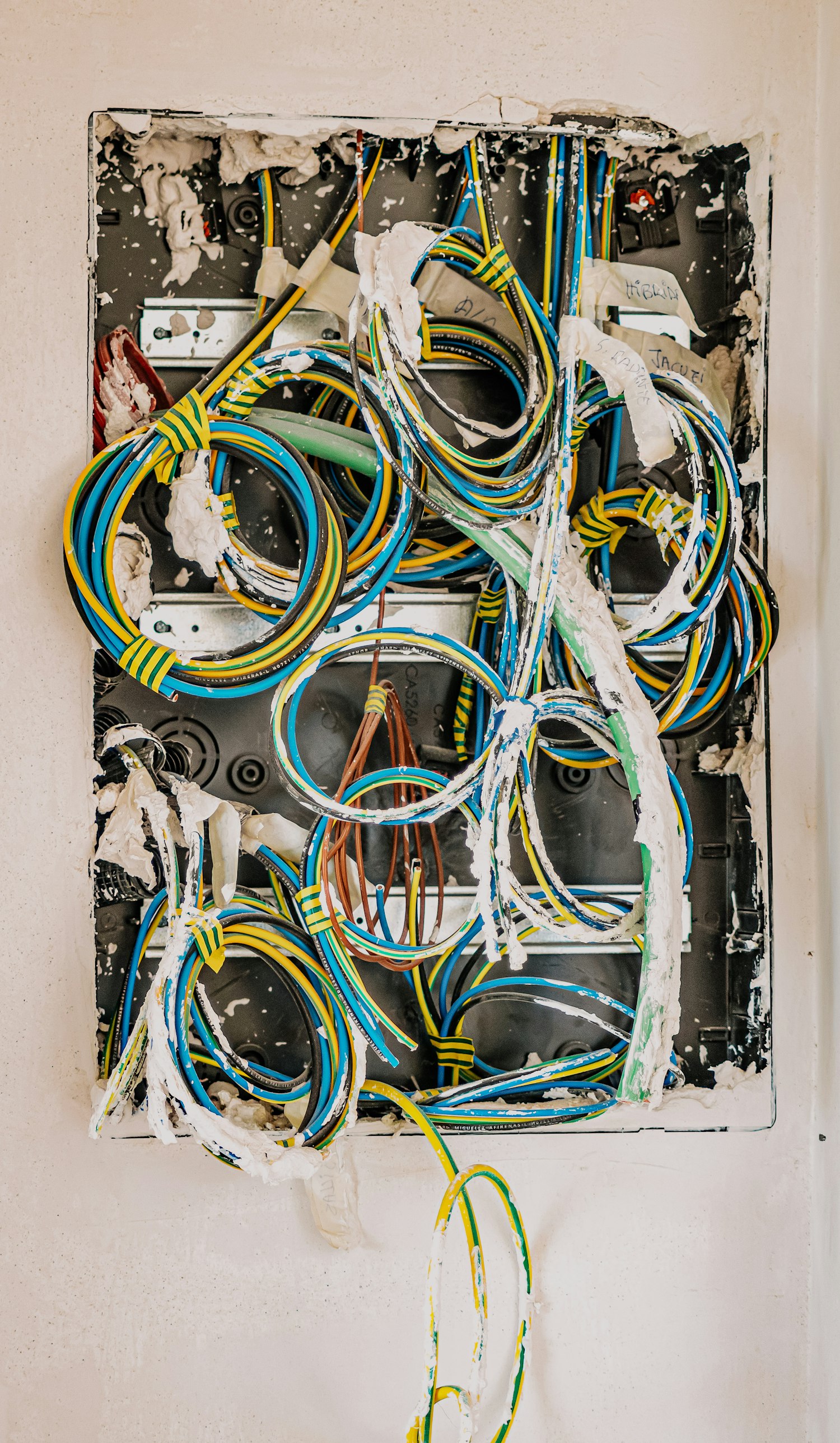 Open wiring box